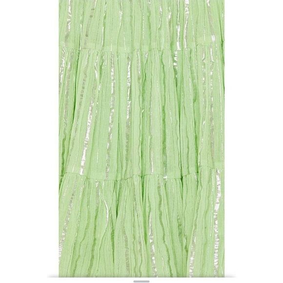 Sundress Brand Revolve Joe Short One Shoulder Athene Lime Green Cotton NWT M/L - Picture 4 of 12